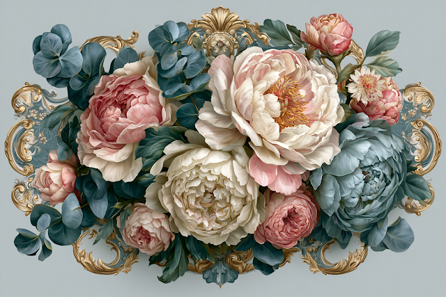 Elegant Watercolor Floral Arrangement