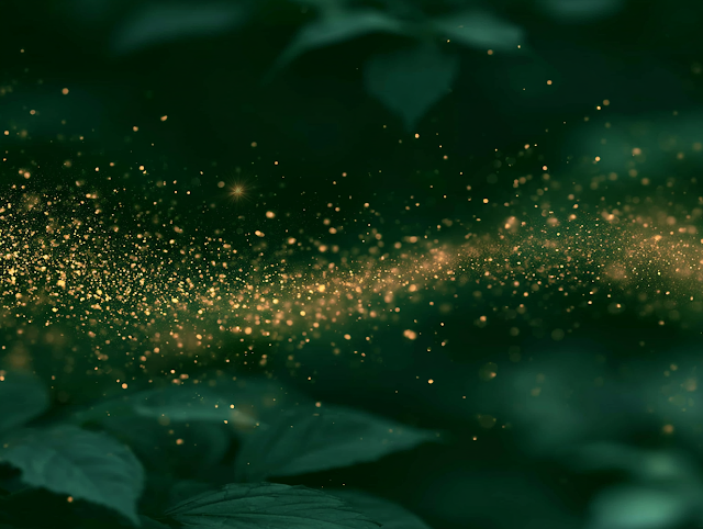 Enchanted Firefly Glow in a Lush Forest