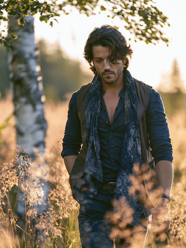 Enigmatic Fae King in a Summer Meadow