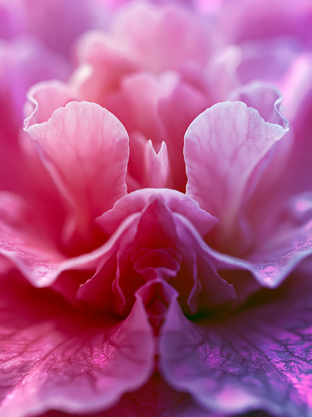 Ethereal Camellia close-up in O'Keeffe Style