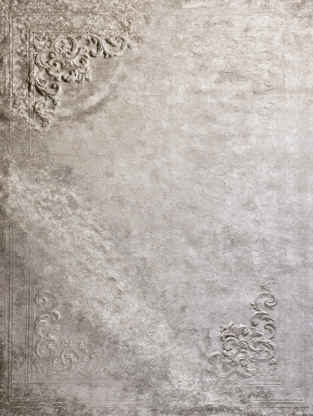 Ethereal Luxury: Erased Persian Medallion Rug