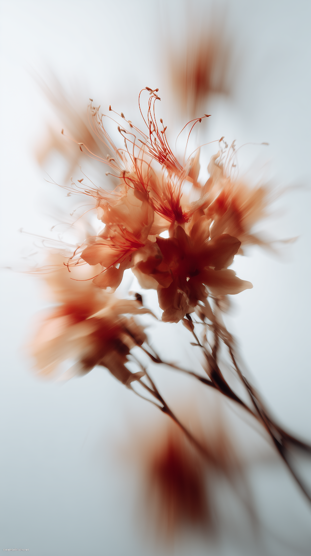 Ethereal Motion of an Orange Flower