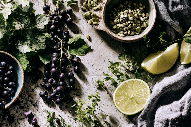 Fresh Summer Cooking Ingredients Flat Lay