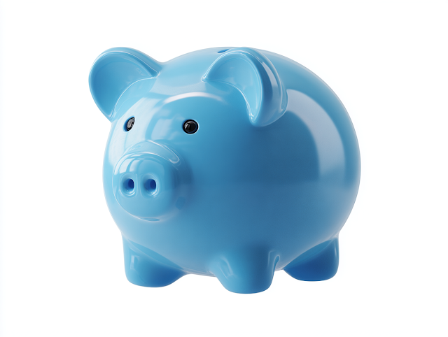 Fun Blue Piggy Bank for Gen Z Savings