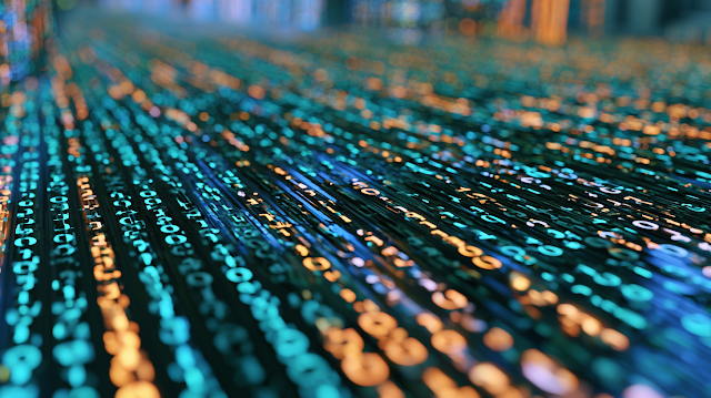Futuristic Binary Code Stream