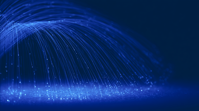Futuristic Fiber Optic Light Trails