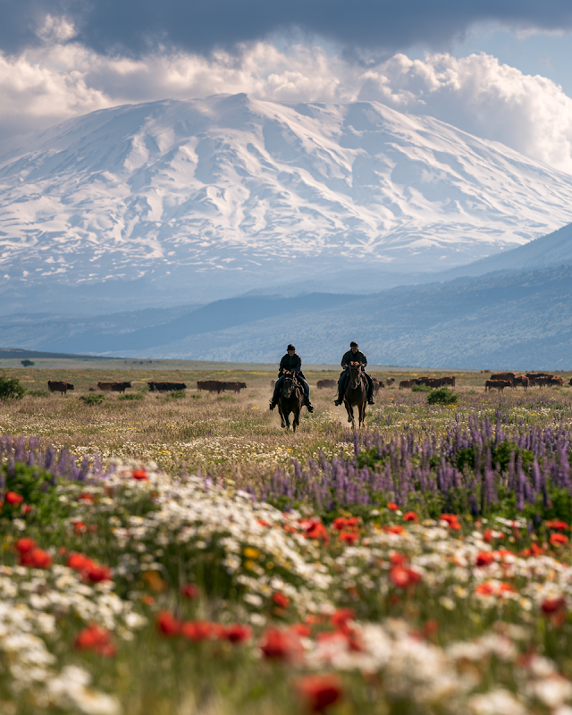 Galloping Through Spring: Horsemen in the Golan Heights
