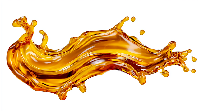 Golden Amber Liquid Splash