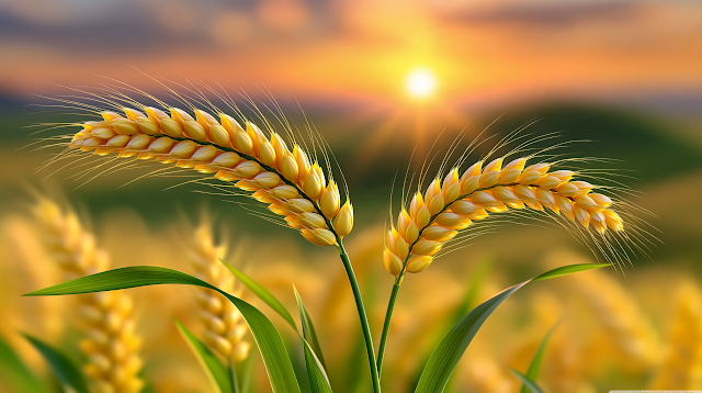Golden Wheat Fields Under the Summer Sun
