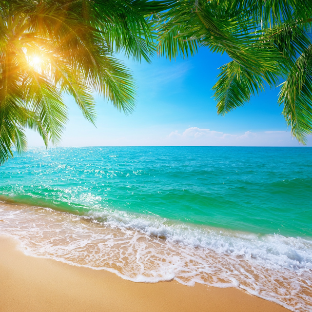 Idyllic Tropical Paradise Beach
