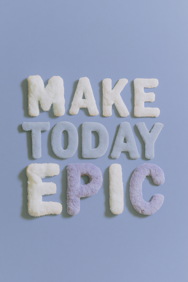 Inspiring Text Art: Make Today Epic