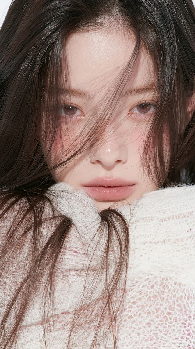 Intimate Portrait of a Young Woman with Flowing Hair