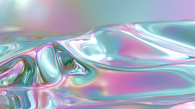 Iridescent Holographic Foil Background