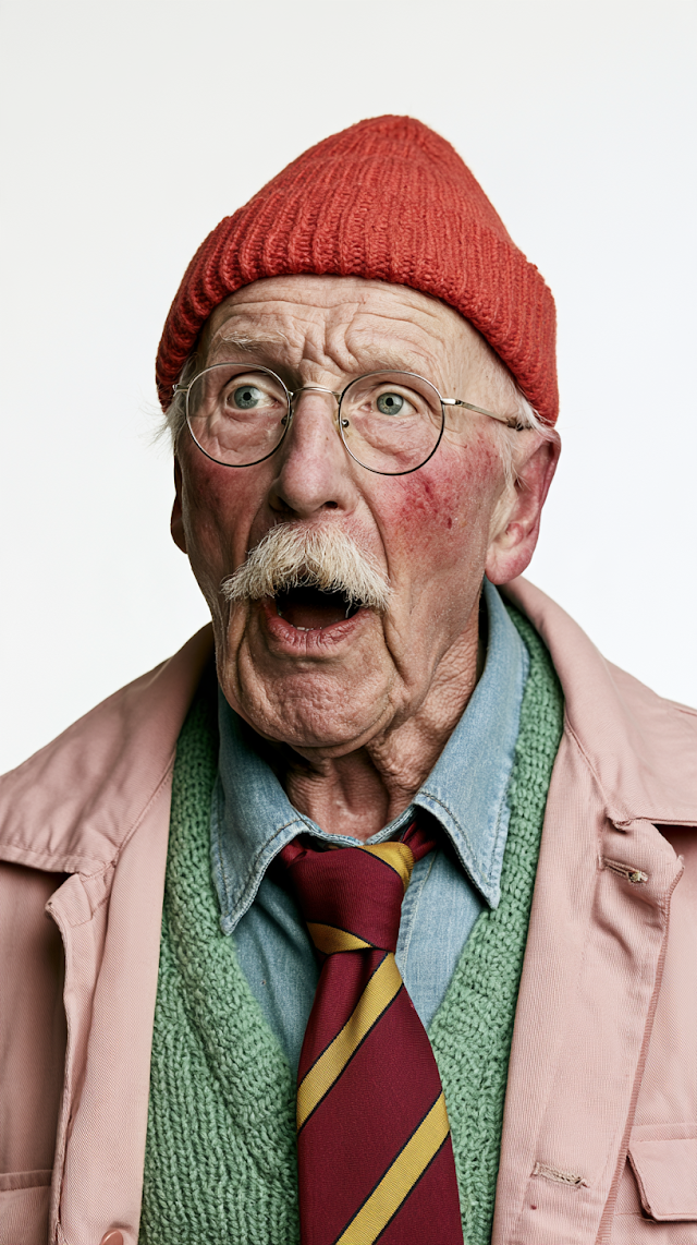 Joyful Portrait of a Retired Train Driver and Amateur Choir Singer