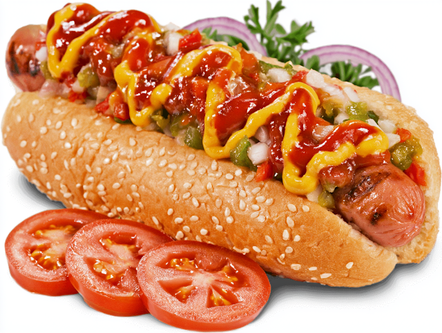 Loaded Hot Dog with Fresh Toppings