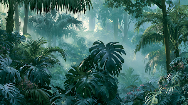Lush Tropical Forest Landscape
