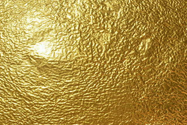 Luxurious Crumpled Gold Foil Texture