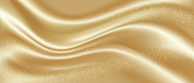Luxurious Gold Satin Silk Background