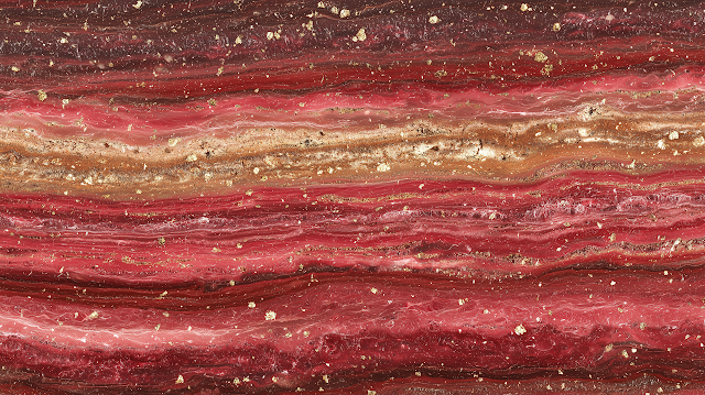 Luxury Red Marble and Travertine Fusion Texture