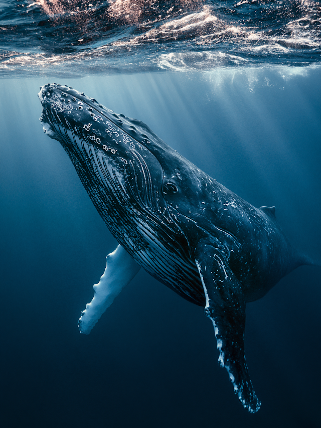 Majestic Humpback Whale Beneath the Surface