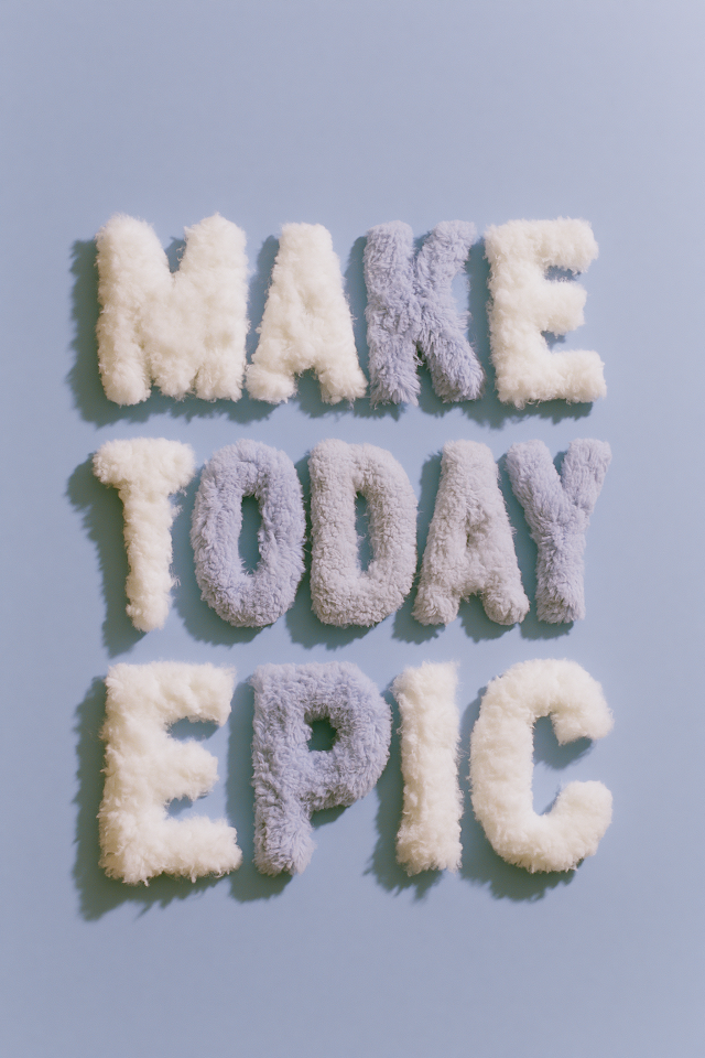 Make Today Epic - Motivational Text Art