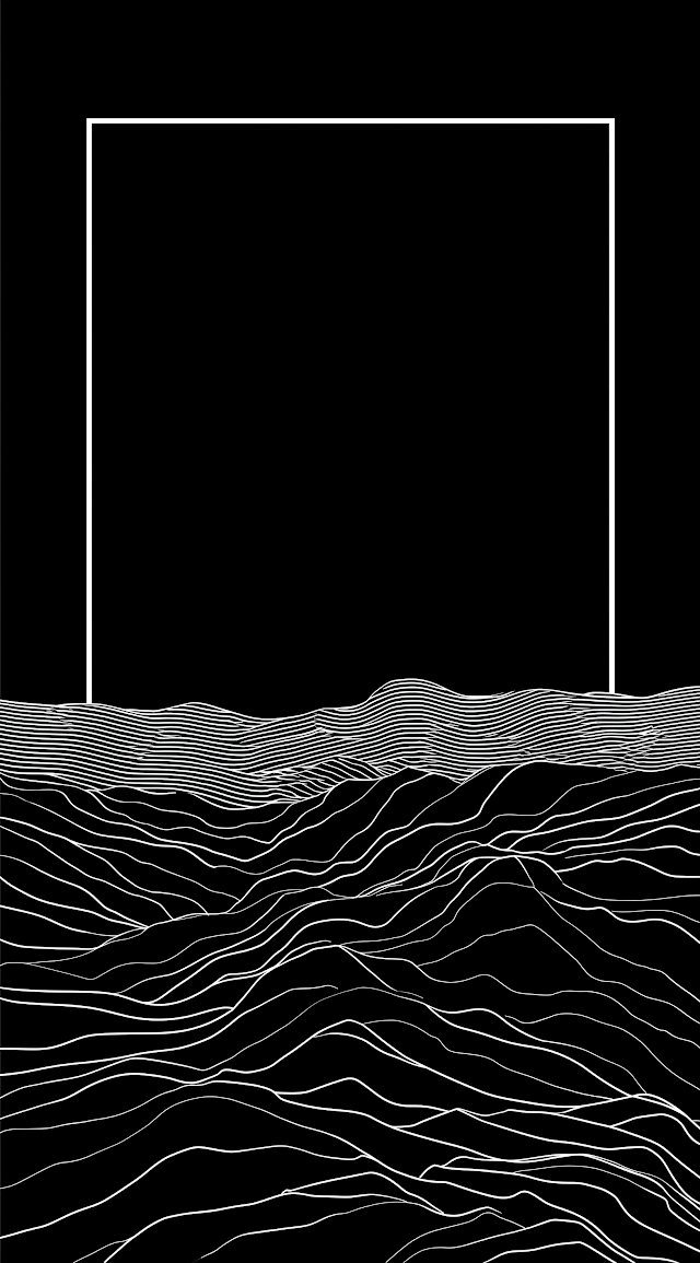Minimalist Abstract Landscape Outline