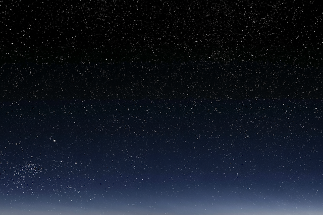 Minimalist Astrophotography of a Starry Night Sky