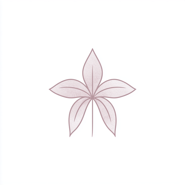 Minimalist Bletilla Striata Flower Icon