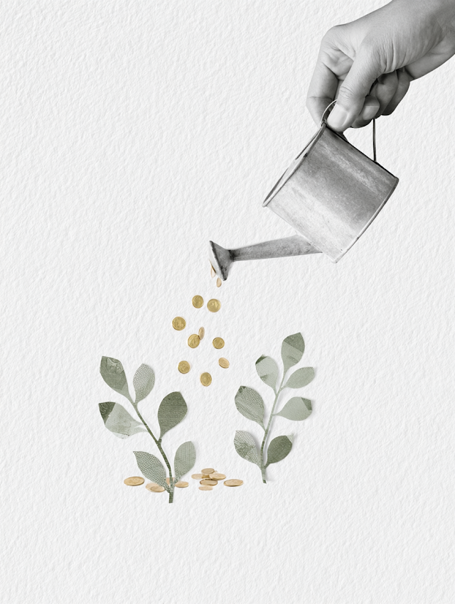 Minimalist Financial Growth Concept