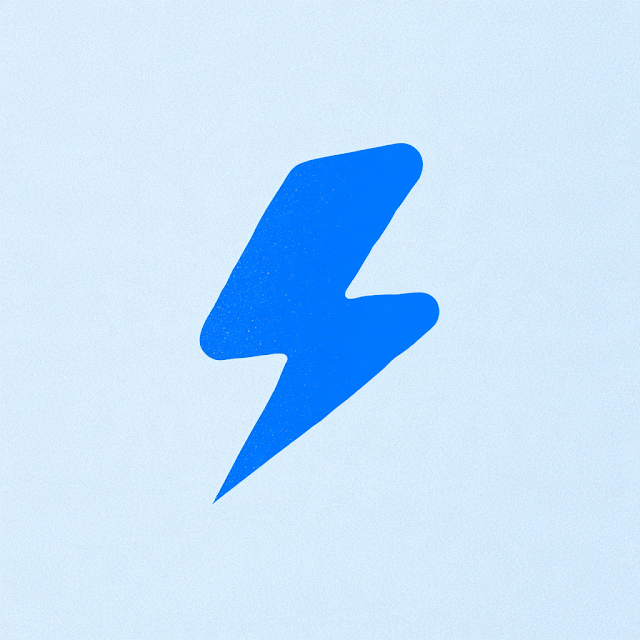 Minimalist Lightning Brand Icon