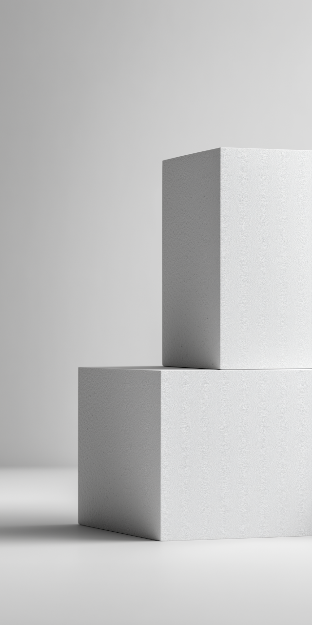 Minimalist Micro-Cement Cubes in Elegant Composition