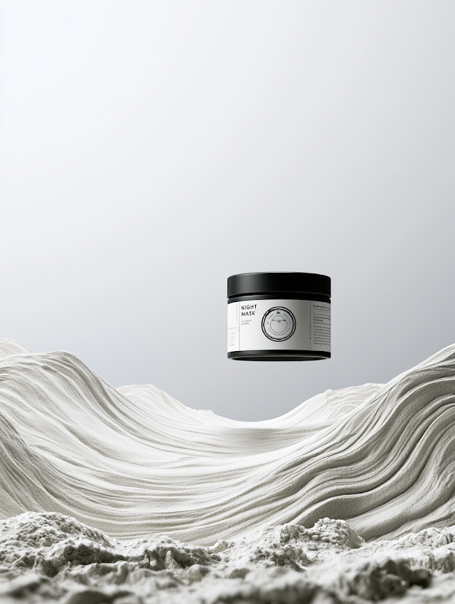 Minimalist Night Mask Cosmetic Jar