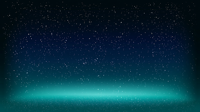 Minimalist Night Sky Background with Stars