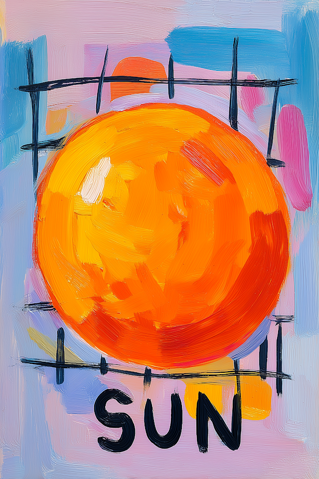 Minimalist Sun Graphic Poster