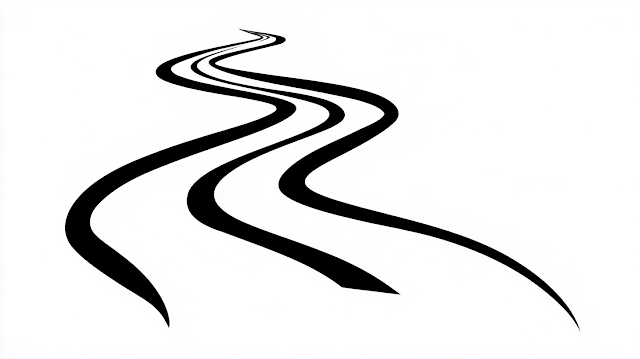Minimalist Winding Road Logo