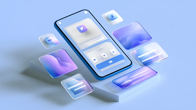 Modern Social Media Mobile App Interface Mockup