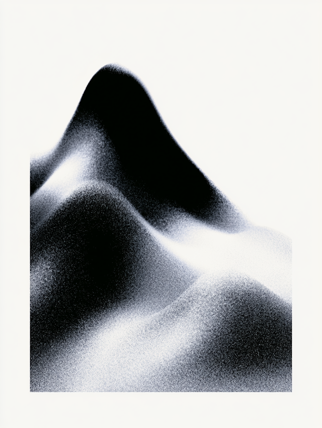 Monochromatic Sine Wave Abstract