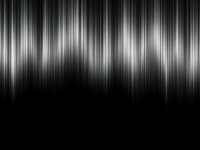 Monochrome Soundwave Visualization