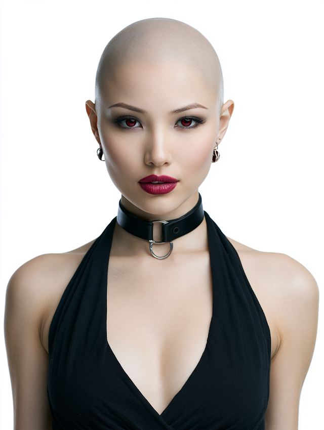 Mystical Asian Female Vampire Portrait