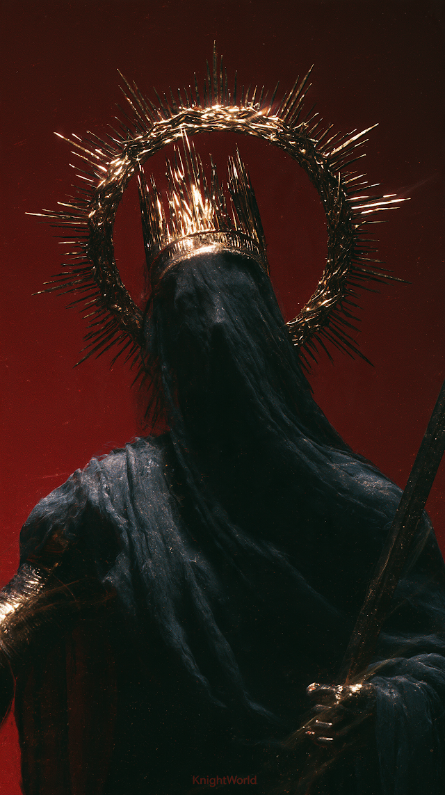 Mystical Knight with Golden Crown