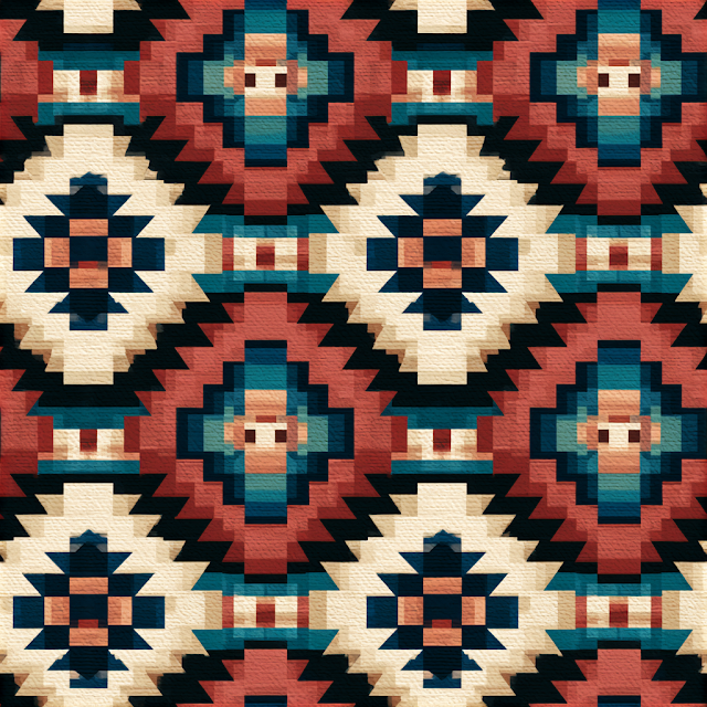 Navajo-Inspired Tribal Pattern