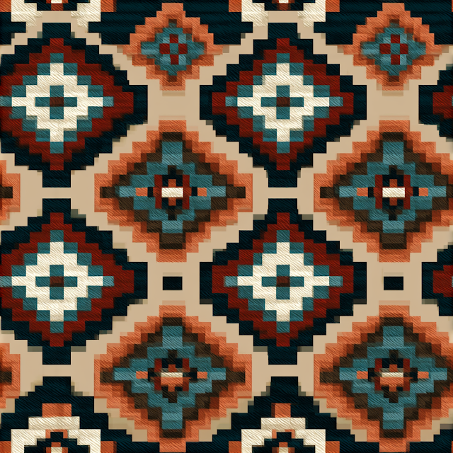 Navajo Tribal Geometric Pattern