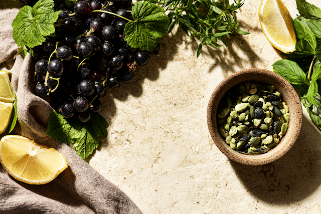 Organic Summer Cooking Ingredients Flat Lay