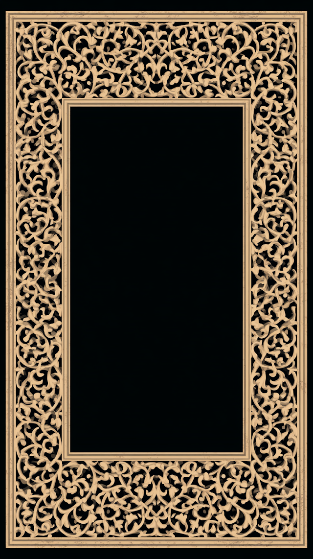 Ornate Vintage Decorative Frame in Antique Gold