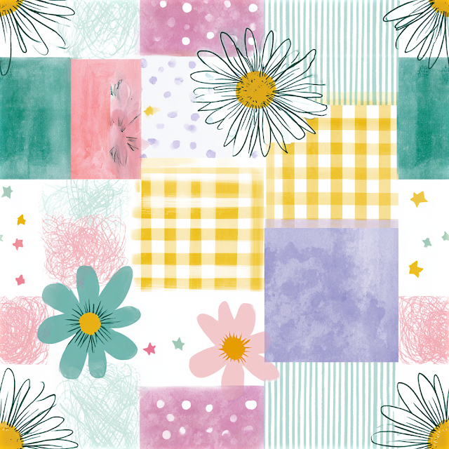 Pastel School Doodle Pattern