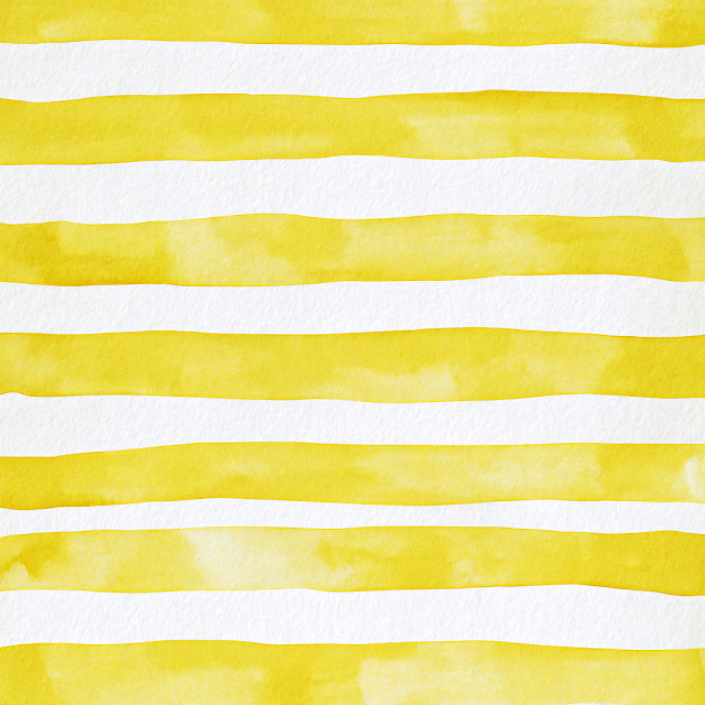 Pastel Yellow and White Watercolor Stripes