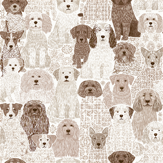 Playful Dog Breed Pattern