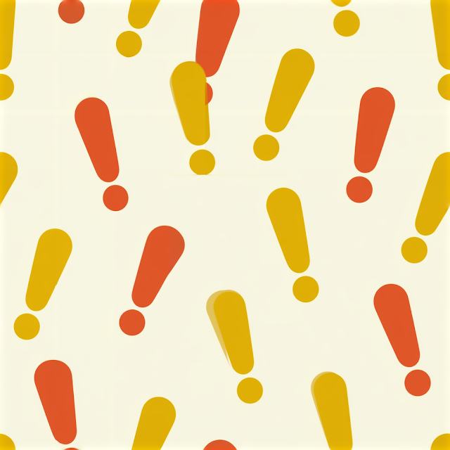 Playful Exclamation Mark Pattern