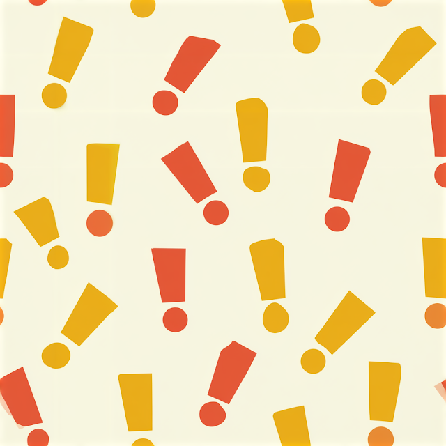 Playful Exclamation Points Pattern