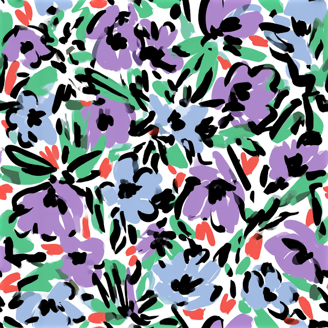 Playful Floral Seamless Pattern